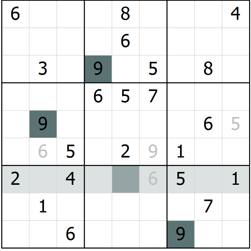 Position des candidats pour la solution de la Gr 1 page 3 du magazine de sudoku Expert n° 013