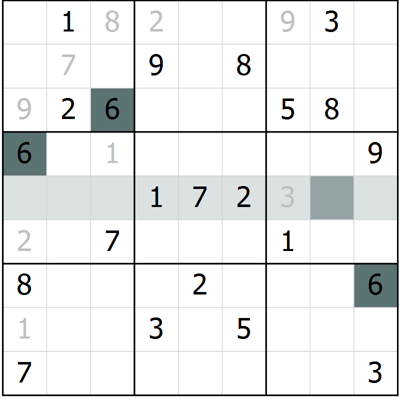 Position des candidats pour la solution de la Gr 14 page 16 du magazine de sudoku Expert n° 013