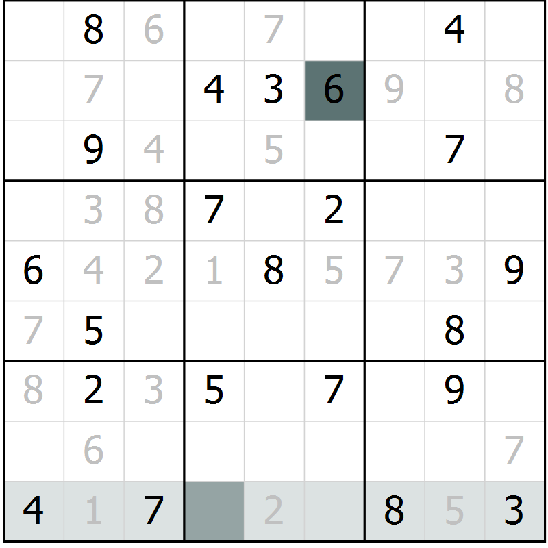 Position des candidats pour la solution de la Gr 15 page 17 du magazine de sudoku Expert n° 013