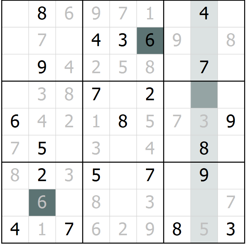 Position des candidats pour la solution de la Gr 15 page 17 du magazine de sudoku Expert n° 013
