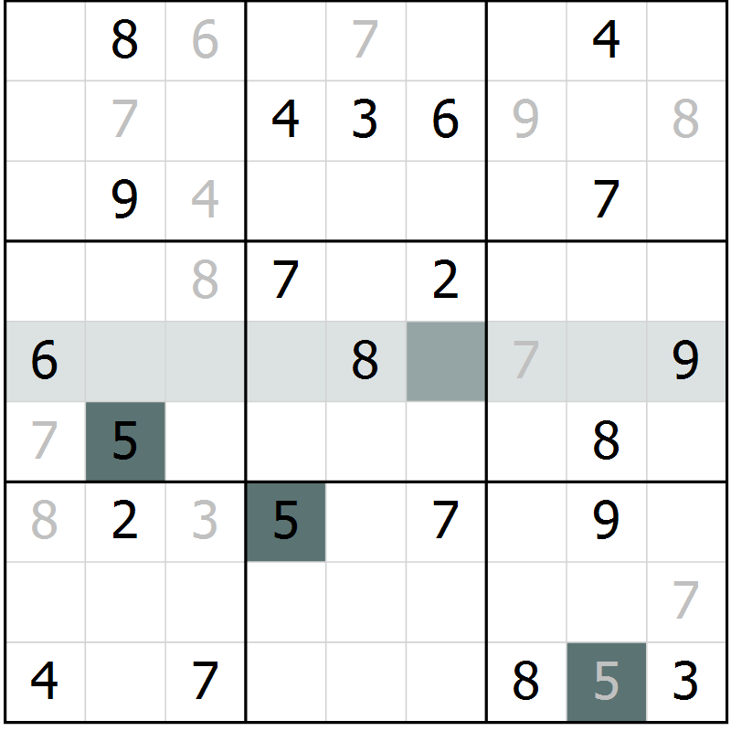 Position des candidats pour la solution de la Gr 15 page 17 du magazine de sudoku Expert n° 013