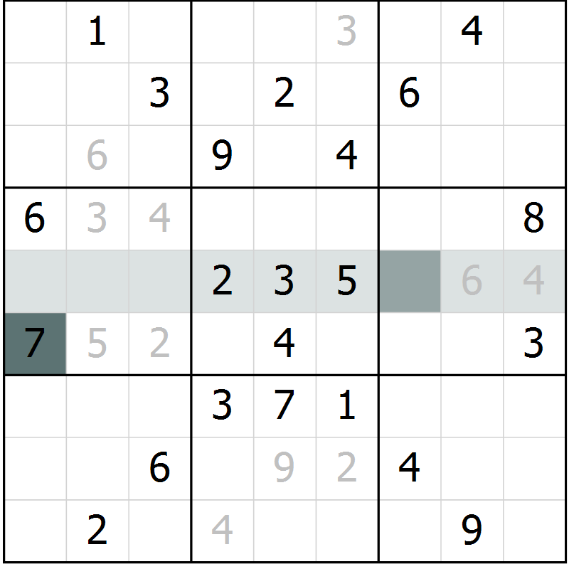Position des candidats pour la solution de la Gr 22 page 24 du magazine de sudoku Expert n° 013