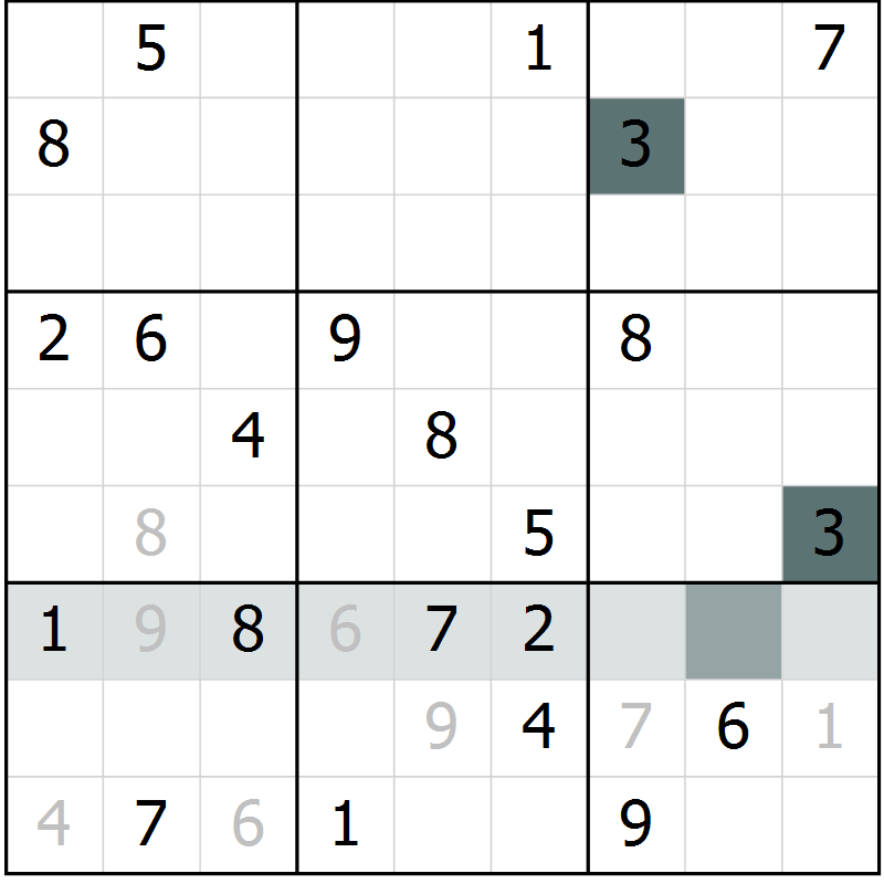 Position des candidats pour la solution de la Gr 29 page 31 du magazine de sudoku Expert n° 013