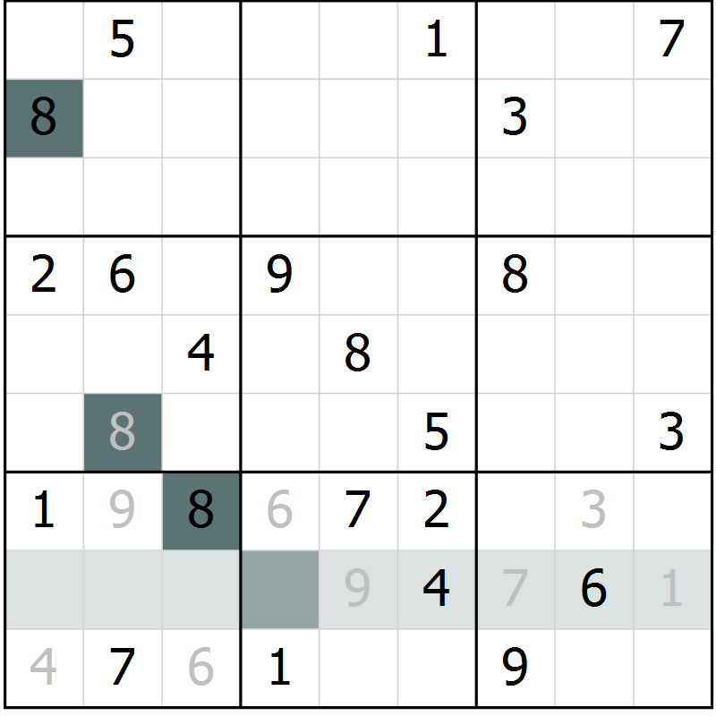 Position des candidats pour la solution de la Gr 29 page 31 du magazine de sudoku Expert n° 013