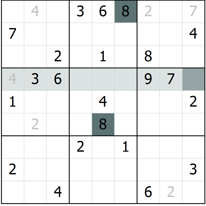 Position des candidats pour la solution de la Gr 30 page 32 du magazine de sudoku Expert n° 013