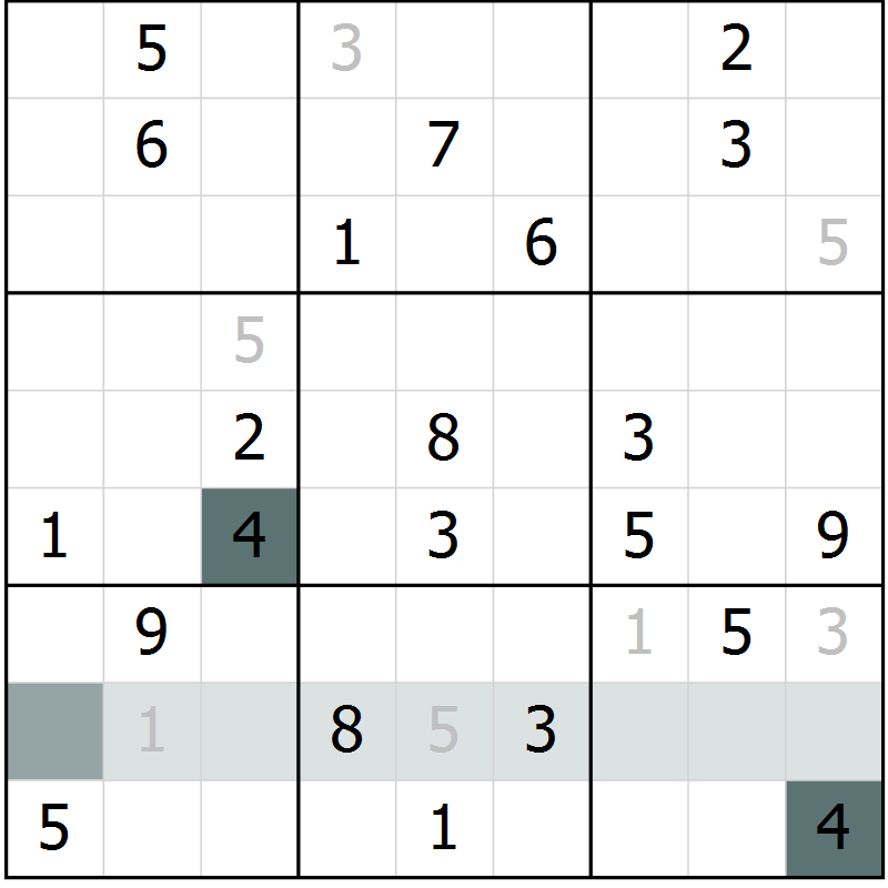 Position des candidats pour la solution de la Gr 34 page 36 du magazine de sudoku Expert n° 013