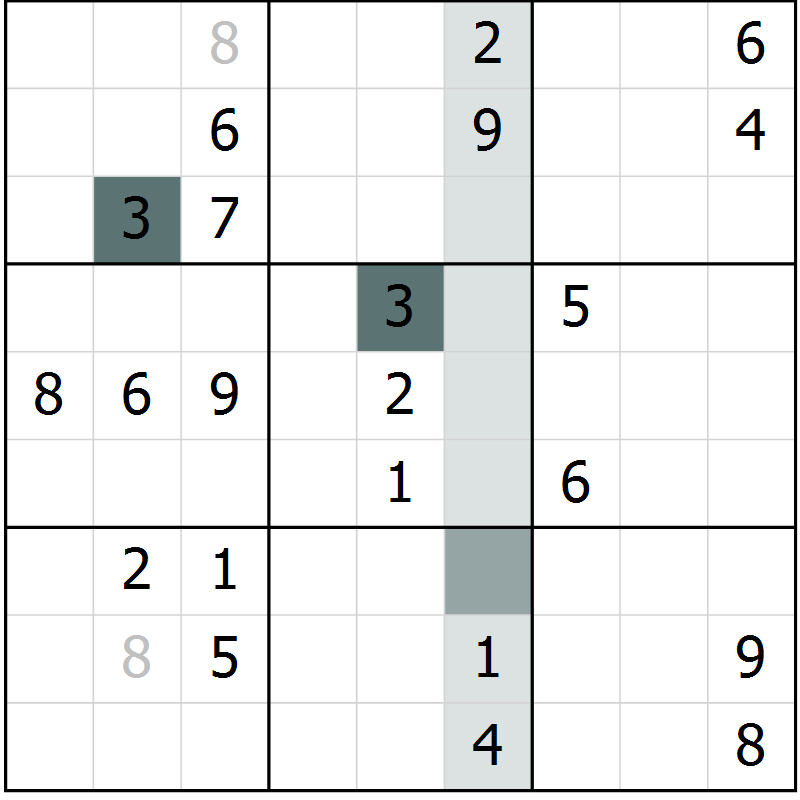 Position des candidats pour la solution de la Gr 35 page 37 du magazine de sudoku Expert n° 013