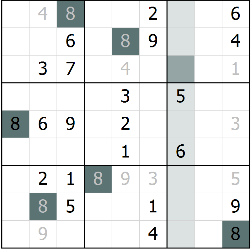 Position des candidats pour la solution de la Gr 35 page 37 du magazine de sudoku Expert n° 013