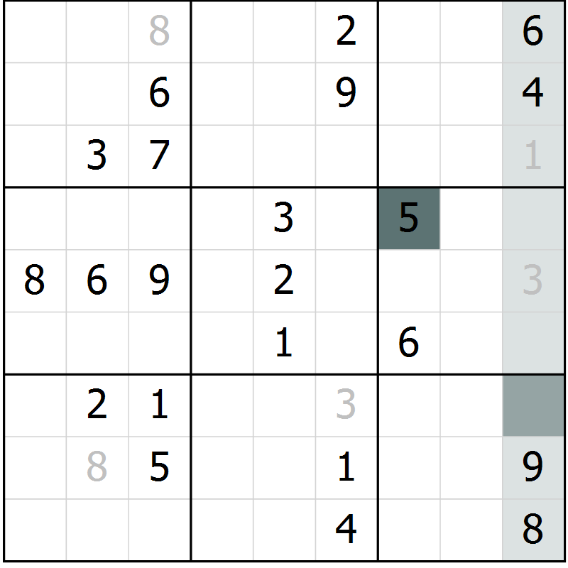 Position des candidats pour la solution de la Gr 35 page 37 du magazine de sudoku Expert n° 013