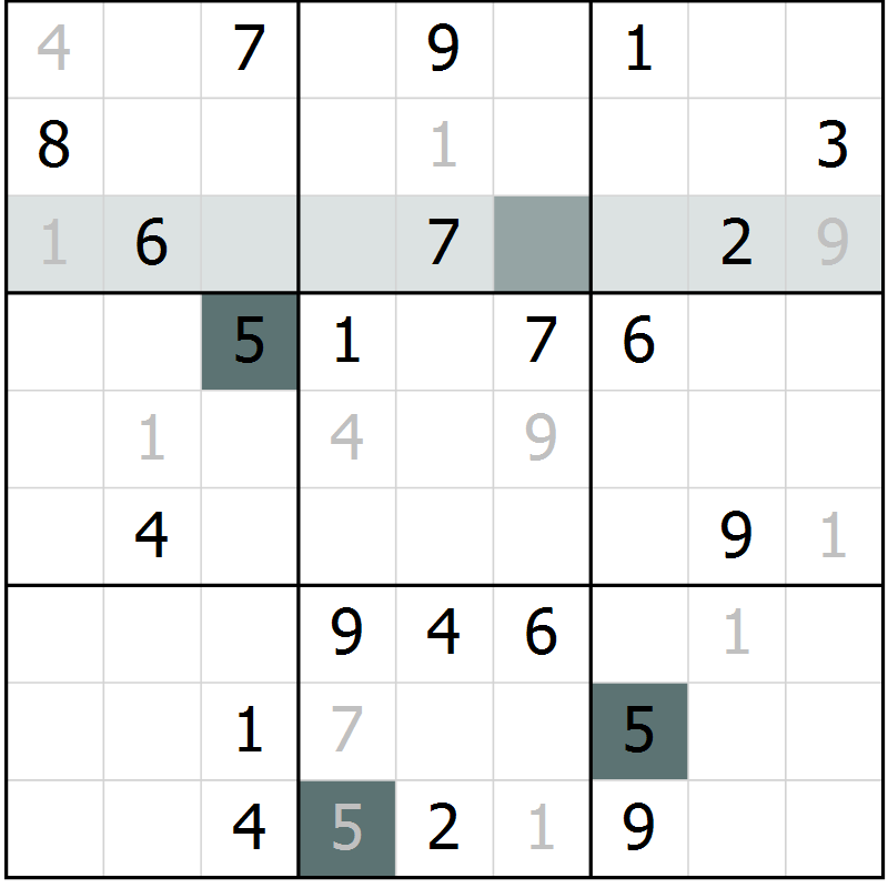 Position des candidats pour la solution de la Gr 37 page 39 du magazine de sudoku Expert n° 013