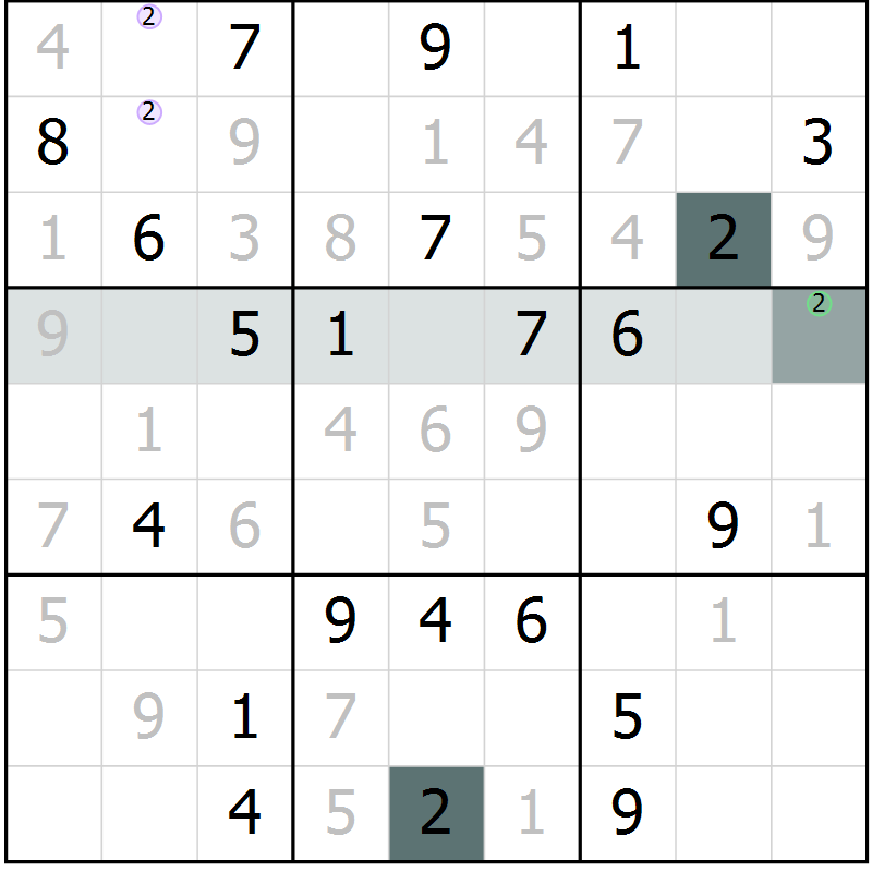 Position des candidats pour la solution de la Gr 37 page 39 du magazine de sudoku Expert n° 013