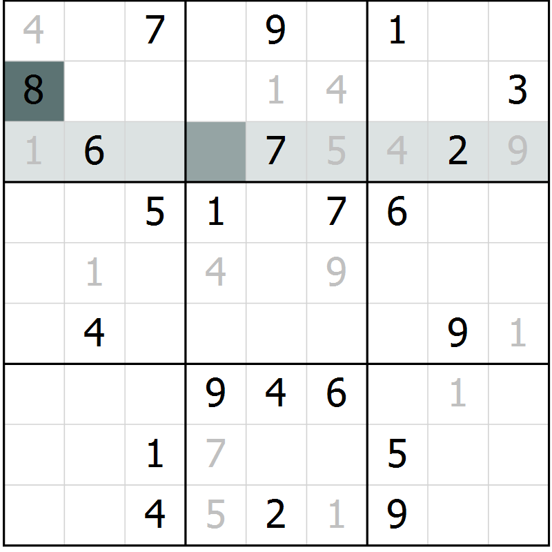 Position des candidats pour la solution de la Gr 37 page 39 du magazine de sudoku Expert n° 013