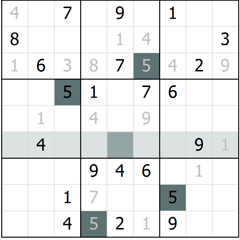 Position des candidats pour la solution de la Gr 37 page 39 du magazine de sudoku Expert n° 013