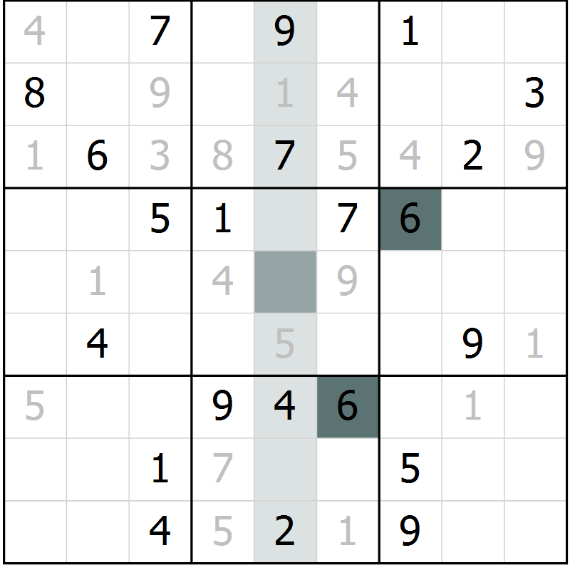 Position des candidats pour la solution de la Gr 37 page 39 du magazine de sudoku Expert n° 013