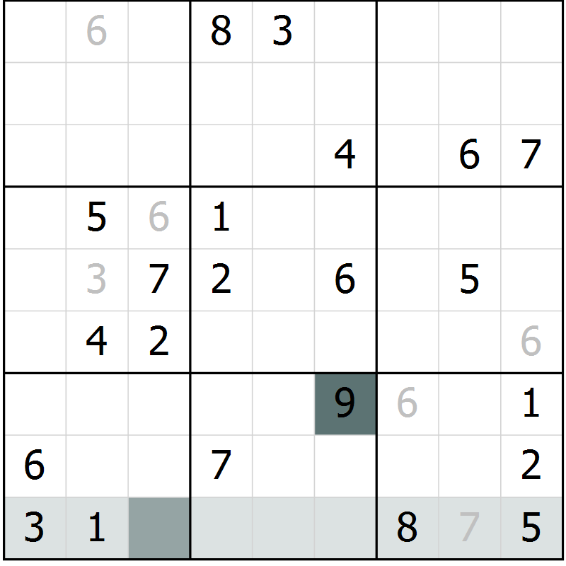 Position des candidats pour la solution de la Gr 39 page 41 du magazine de sudoku Expert n° 013