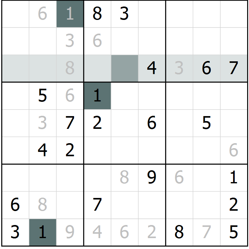 Position des candidats pour la solution de la Gr 39 page 41 du magazine de sudoku Expert n° 013