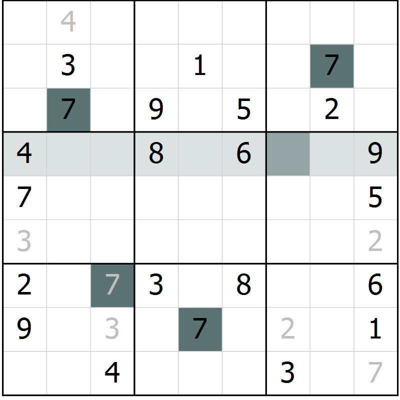 Position des candidats pour la solution de la Gr 42 page 44 du magazine de sudoku Expert n° 013