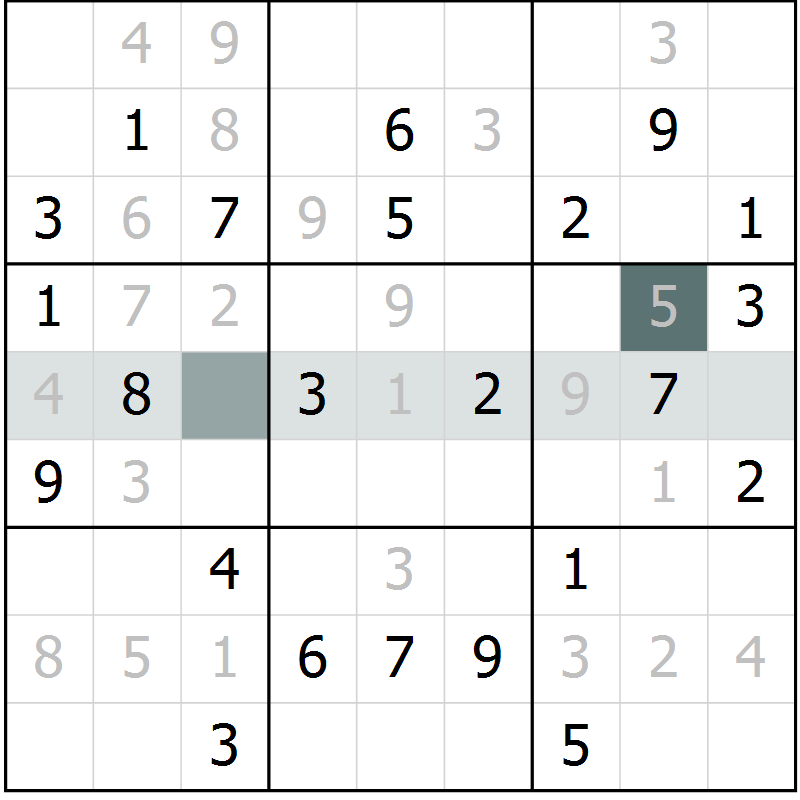 Position des candidats pour la solution de la Gr 44 page 46 du magazine de sudoku Expert n° 013