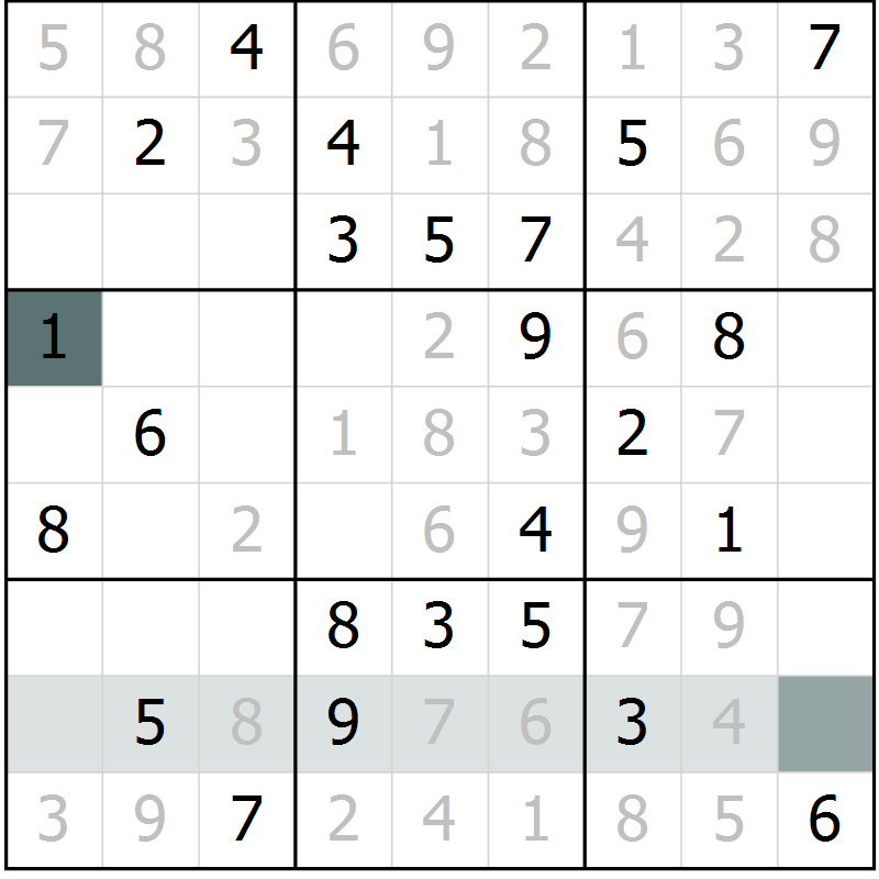 Position des candidats pour la solution de la Gr 45 page 47 du magazine de sudoku Expert n° 013