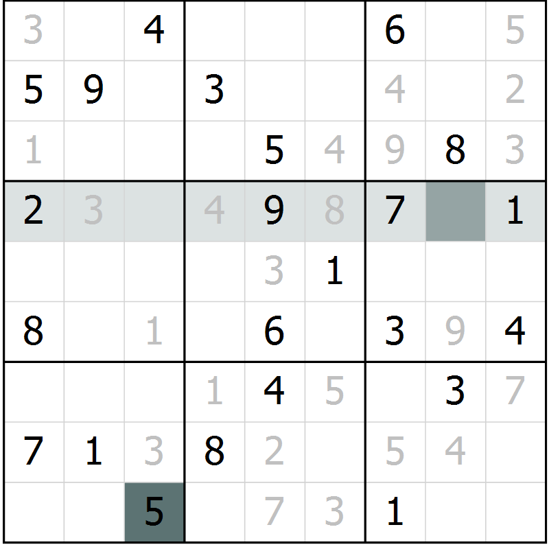 Position des candidats pour la solution de la Gr 50 page 52 du magazine de sudoku Expert n° 013