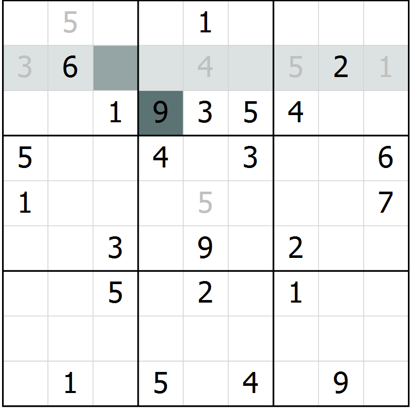 Position des candidats pour la solution de la Gr 61 page 63 du magazine de sudoku Expert n° 013