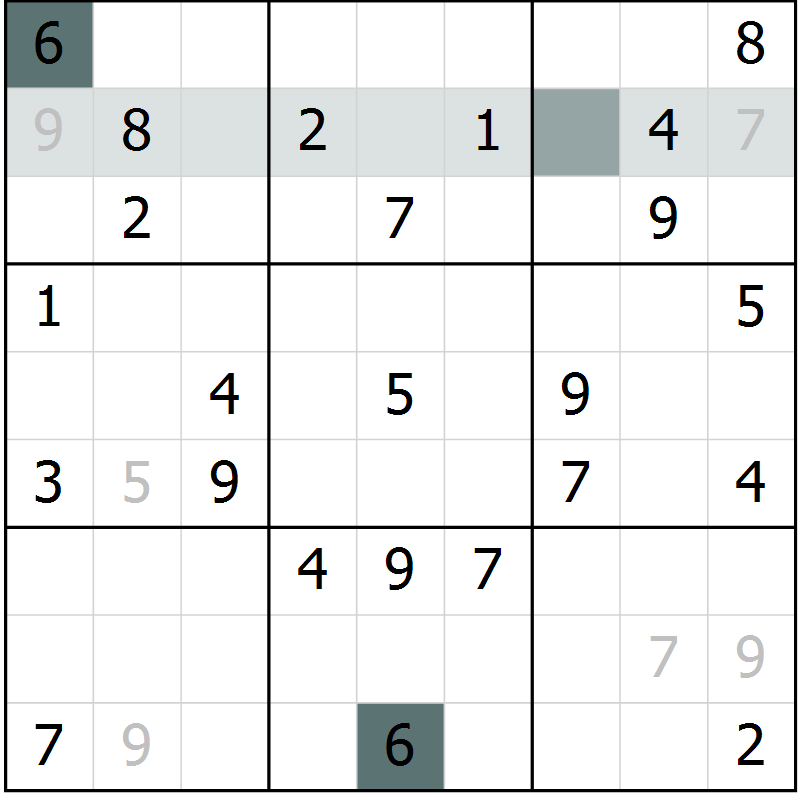 Position des candidats pour la solution de la Gr 62 page 64 du magazine de sudoku Expert n° 013