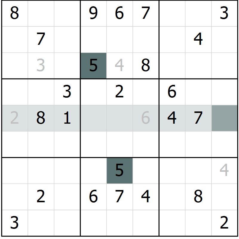 Position des candidats pour la solution de la Gr 64 page 66 du magazine de sudoku Expert n° 013