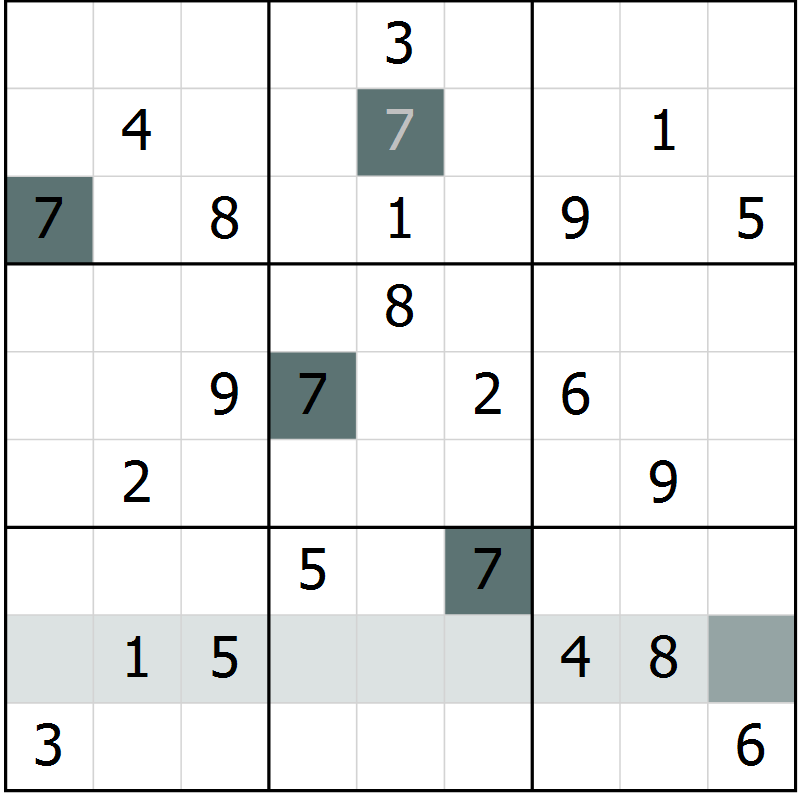 Position des candidats pour la solution de la Gr 65 page 67 du magazine de sudoku Expert n° 013