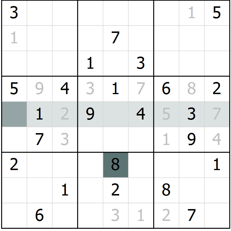 Position des candidats pour la solution de la Gr 68 page 70 du magazine de sudoku Expert n° 013