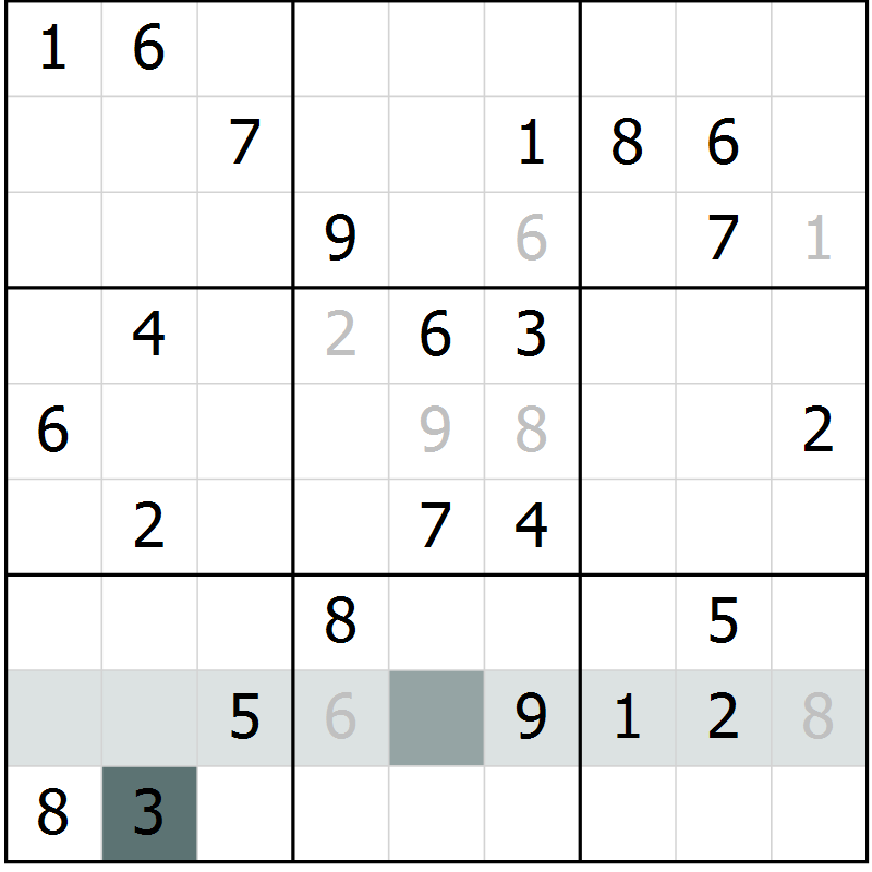 Position des candidats pour la solution de la Gr 69 page 71 du magazine de sudoku Expert n° 013