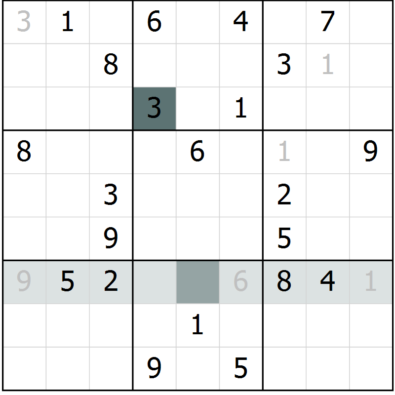 Position des candidats pour la solution de la Gr 7 page 9 du magazine de sudoku Expert n° 013