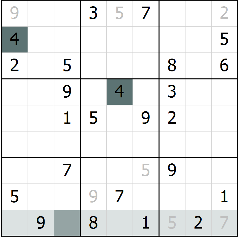 Position des candidats pour la solution de la Gr 72 page 74 du magazine de sudoku Expert n° 013