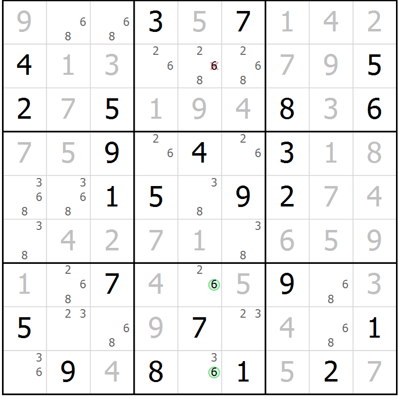 Position des candidats pour la solution de la Gr 72 page 74 du magazine de sudoku Expert n° 013