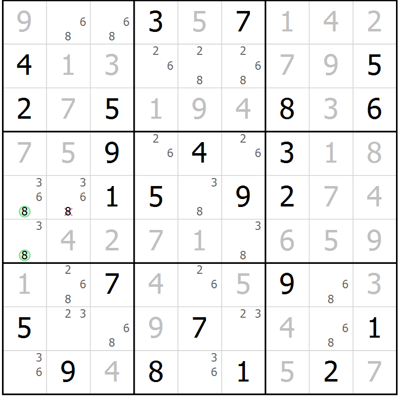 Position des candidats pour la solution de la Gr 72 page 74 du magazine de sudoku Expert n° 013