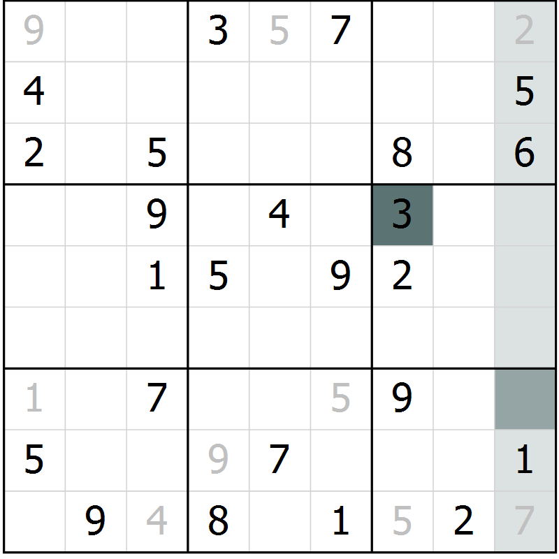 Position des candidats pour la solution de la Gr 72 page 74 du magazine de sudoku Expert n° 013