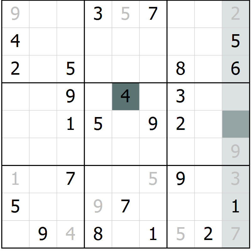 Position des candidats pour la solution de la Gr 72 page 74 du magazine de sudoku Expert n° 013