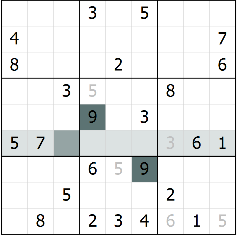 Position des candidats pour la solution de la Gr 1 page 3 du magazine de sudoku Expert n° 016