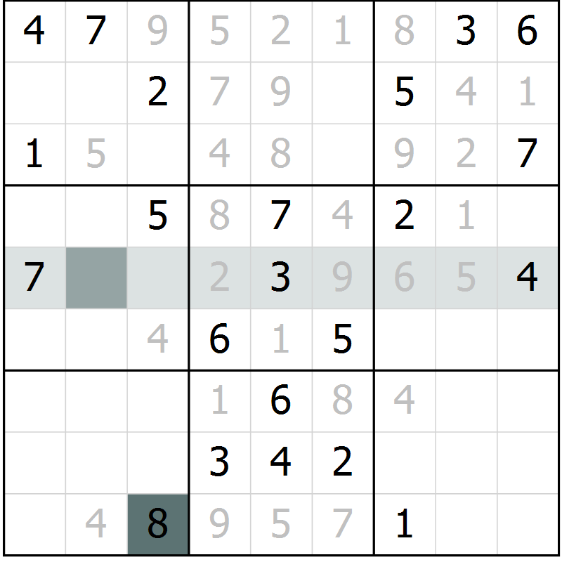 Position des candidats pour la solution de la Gr 10 page 12 du magazine de sudoku Expert n° 016