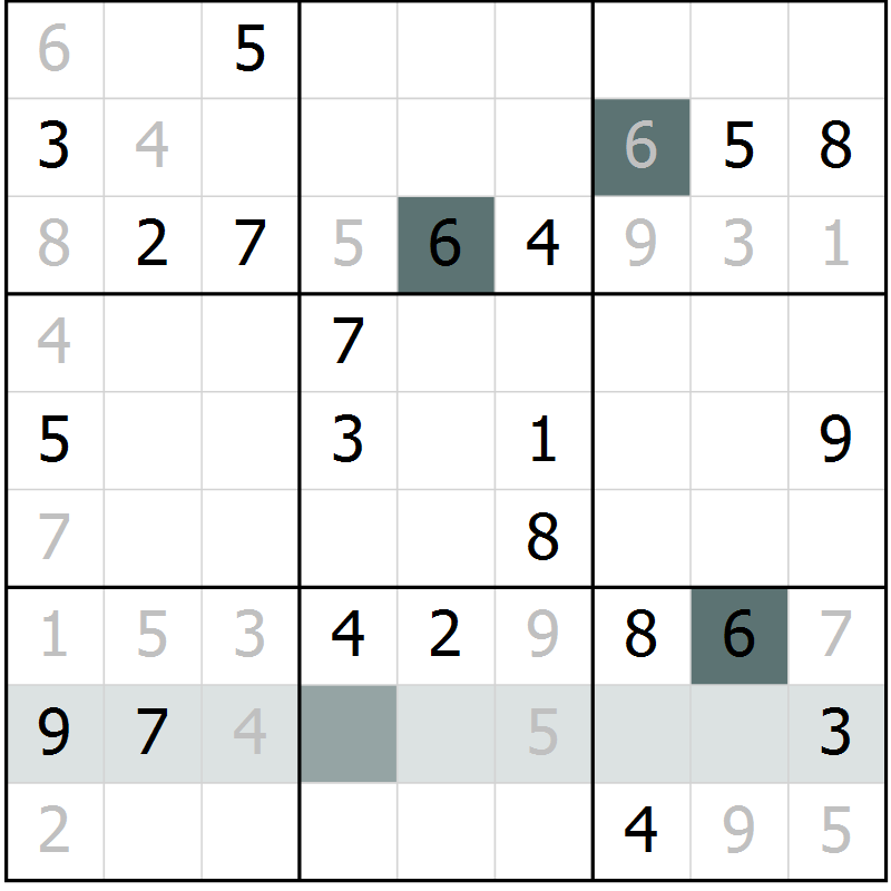 Position des candidats pour la solution de la Gr 13 page 15 du magazine de sudoku Expert n° 016