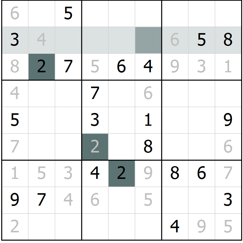 Position des candidats pour la solution de la Gr 13 page 15 du magazine de sudoku Expert n° 016