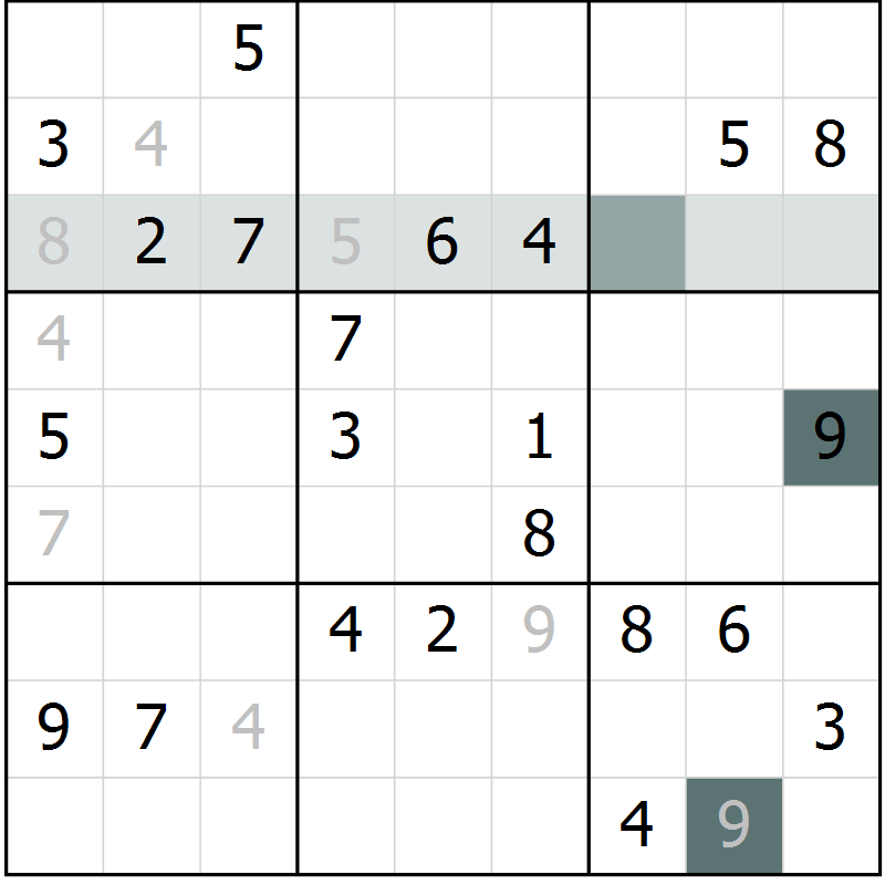Position des candidats pour la solution de la Gr 13 page 15 du magazine de sudoku Expert n° 016