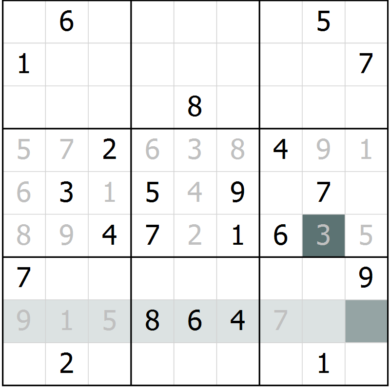Position des candidats pour la solution de la Gr 14 page 16 du magazine de sudoku Expert n° 016