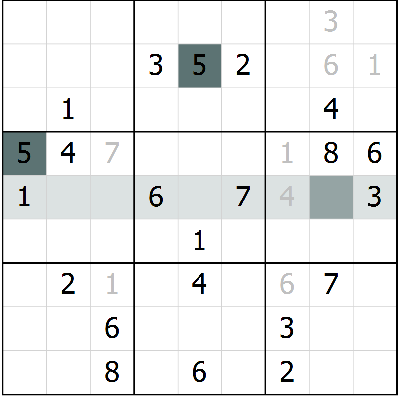 Position des candidats pour la solution de la Gr 15 page 17 du magazine de sudoku Expert n° 016