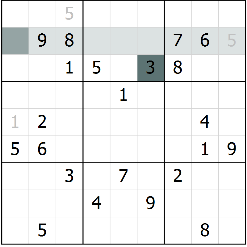 Position des candidats pour la solution de la Gr 16 page 18 du magazine de sudoku Expert n° 016