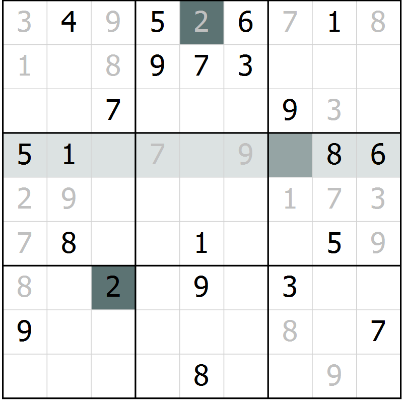 Position des candidats pour la solution de la Gr 17 page 19 du magazine de sudoku Expert n° 016