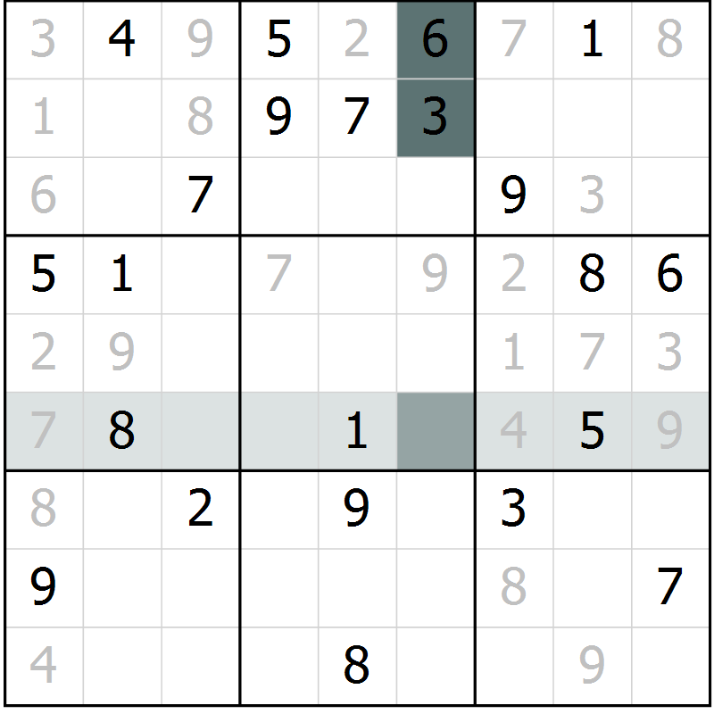 Position des candidats pour la solution de la Gr 17 page 19 du magazine de sudoku Expert n° 016