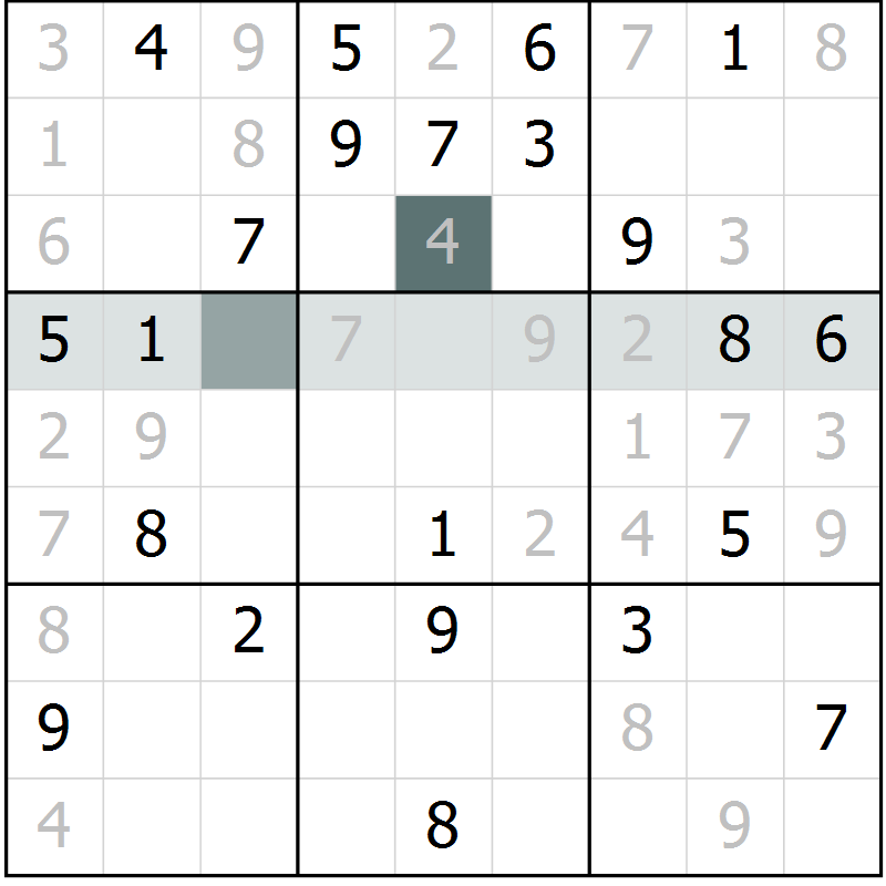 Position des candidats pour la solution de la Gr 17 page 19 du magazine de sudoku Expert n° 016