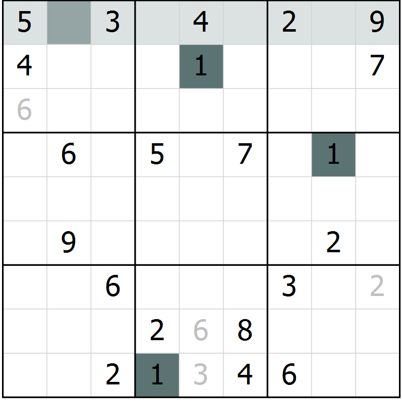 Position des candidats pour la solution de la Gr 20 page 22 du magazine de sudoku Expert n° 016