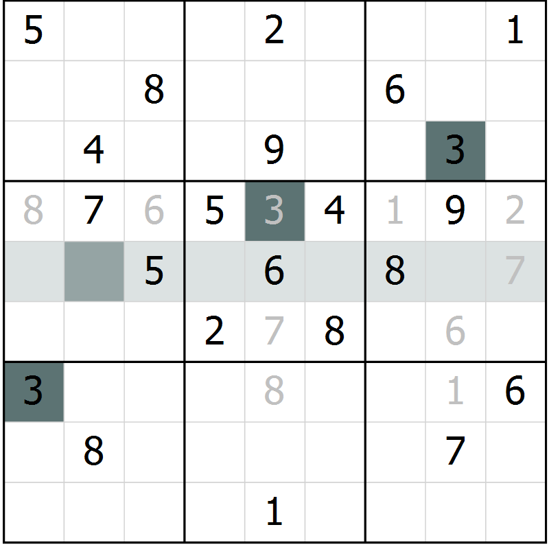 Position des candidats pour la solution de la Gr 21 page 23 du magazine de sudoku Expert n° 016