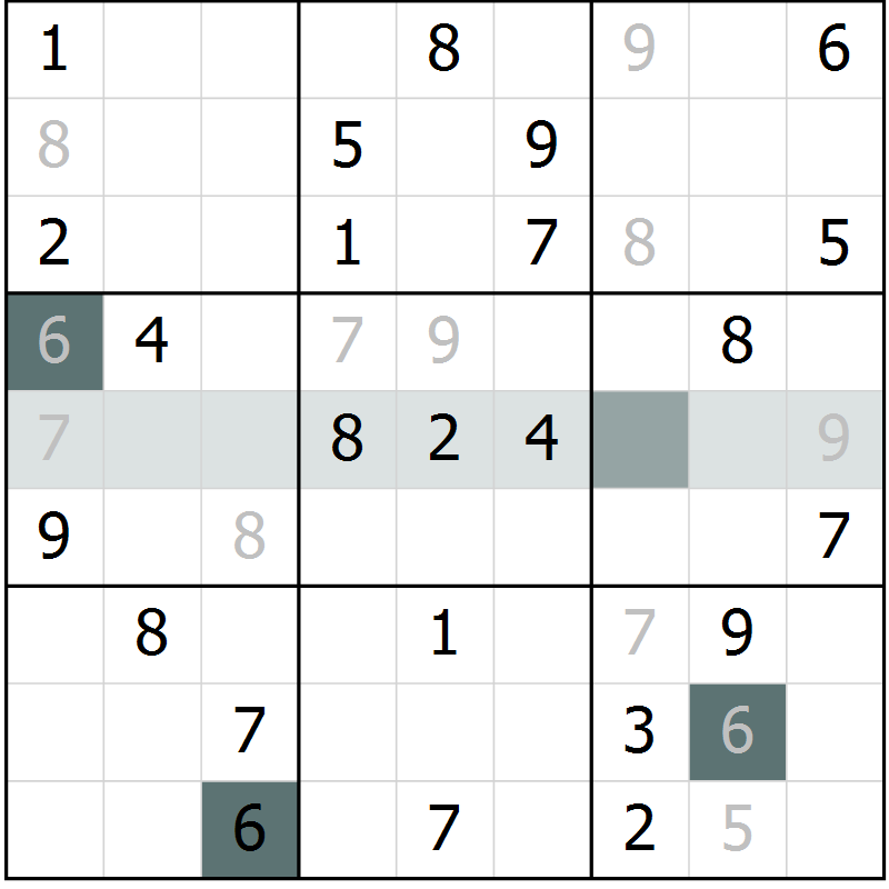 Position des candidats pour la solution de la Gr 3 page 5 du magazine de sudoku Expert n° 016